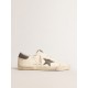 Men's Super-Star in nappa with gray suede star and heel tab Men's Super-Star in nappa with gray suede star and heel tab