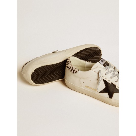 Men’s Super-Star with suede star and pony skin heel tab Men’s Super-Star with suede star and pony skin heel tab