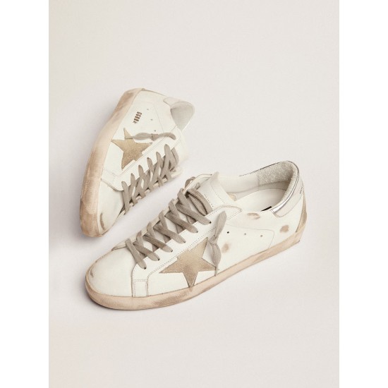 Men's Super-Star with silver heel tab and lettering Men's Super-Star with silver heel tab and lettering