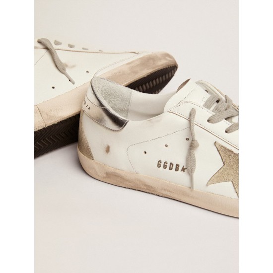 Men's Super-Star with silver heel tab and lettering Men's Super-Star with silver heel tab and lettering