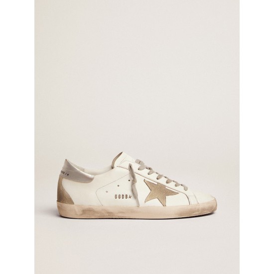 Men's Super-Star with silver heel tab and lettering Men's Super-Star with silver heel tab and lettering