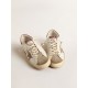 Super-Star with suede star and brown leather heel tab Super-Star with suede star and brown leather heel tab