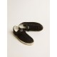 Men's Super-Star in black nubuck with perforated star and black nubuck heel tab Men's Super-Star in black nubuck with perforated star and black nubuck heel tab