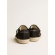 Men's Super-Star in black nubuck with perforated star and black nubuck heel tab Men's Super-Star in black nubuck with perforated star and black nubuck heel tab