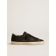 Men's Super-Star in black nubuck with perforated star and black nubuck heel tab Men's Super-Star in black nubuck with perforated star and black nubuck heel tab
