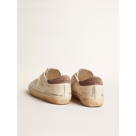 Men's Super-Star in nappa leather with perforated star and suede heel tab Men's Super-Star in nappa leather with perforated star and suede heel tab
