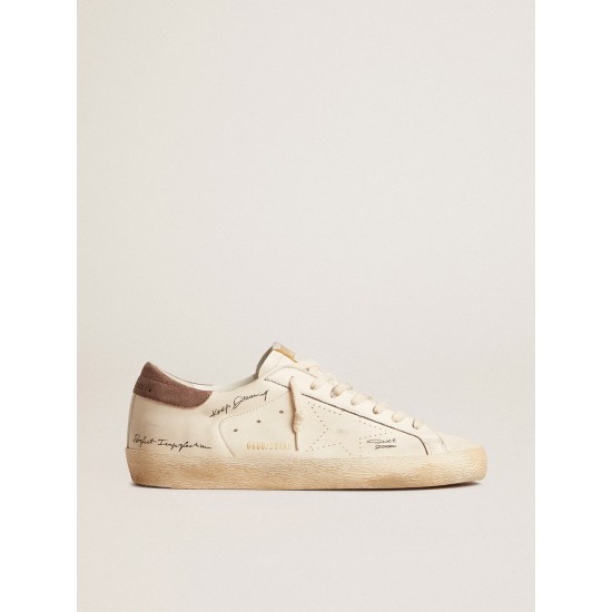 Men's Super-Star in nappa leather with perforated star and suede heel tab Men's Super-Star in nappa leather with perforated star and suede heel tab