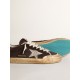 Super-Star Penstar in brown suede with a platinum star Super-Star Penstar in brown suede with a platinum star
