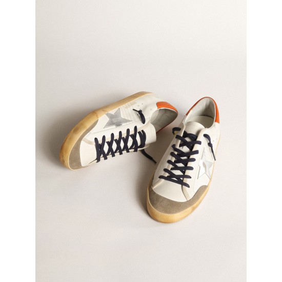 Super-Star Penstar with silver star and orange heel tab Super-Star Penstar with silver star and orange heel tab