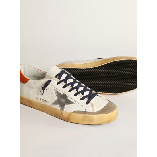 Super-Star Penstar with silver star and orange heel tab Super-Star Penstar with silver star and orange heel tab