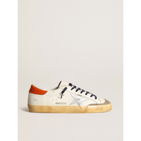 Super-Star Penstar with silver star and orange heel tab Super-Star Penstar with silver star and orange heel tab