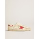Men's Super-Star LTD in nappa with red leather star and pearl suede toe Men's Super-Star LTD in nappa with red leather star and pearl suede toe