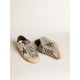 Men's silver Super-Star LTD with black nubuck star and heel tab Men's silver Super-Star LTD with black nubuck star and heel tab