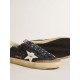 Men's Super-Star in blue nappa leather with white leather star and heel tab Men's Super-Star in blue nappa leather with white leather star and heel tab