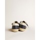 Men's Super-Star in blue nappa leather with white leather star and heel tab Men's Super-Star in blue nappa leather with white leather star and heel tab