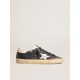 Men's Super-Star in blue nappa leather with white leather star and heel tab Men's Super-Star in blue nappa leather with white leather star and heel tab