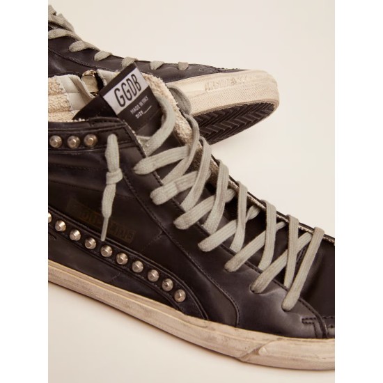 Men's Slide black with studs Men's Slide black with studs