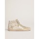 Men's Slide in leather with suede details Men's Slide in leather with suede details