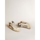 Men's nappa leather Slide with orange croc-print star and green suede flash Men's nappa leather Slide with orange croc-print star and green suede flash