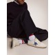 Men's Ball Star in white nappa with blue star and heel tab Men's Ball Star in white nappa with blue star and heel tab