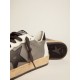 Men's Ball Star in gray leather with black star and heel tab Men's Ball Star in gray leather with black star and heel tab