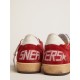 Men's Ball Star in dark red suede with white star and heel tab Men's Ball Star in dark red suede with white star and heel tab