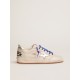Men's Ball Star LTD in white nappa with silver star Men's Ball Star LTD in white nappa with silver star