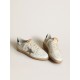 Men's Ball Star in white nappa with dove gray suede star Men's Ball Star in white nappa with dove gray suede star