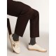 Men's Ball Star in white nappa with dove gray suede star Men's Ball Star in white nappa with dove gray suede star