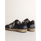 Men's Ball Star in dark blue suede with white nubuck star Men's Ball Star in dark blue suede with white nubuck star