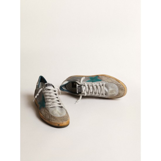Men’s Ball Star LAB in gray nylon with aqua-green star Men’s Ball Star LAB in gray nylon with aqua-green star