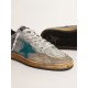 Men’s Ball Star LAB in gray nylon with aqua-green star Men’s Ball Star LAB in gray nylon with aqua-green star