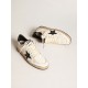 Men's Ball Star in white nappa with black star Men's Ball Star in white nappa with black star