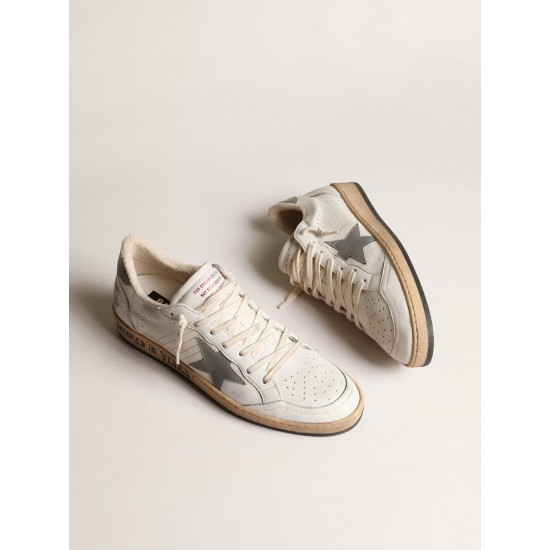 Ball Star in nappa with gray reflective nylon star and heel tab Ball Star in nappa with gray reflective nylon star and heel tab