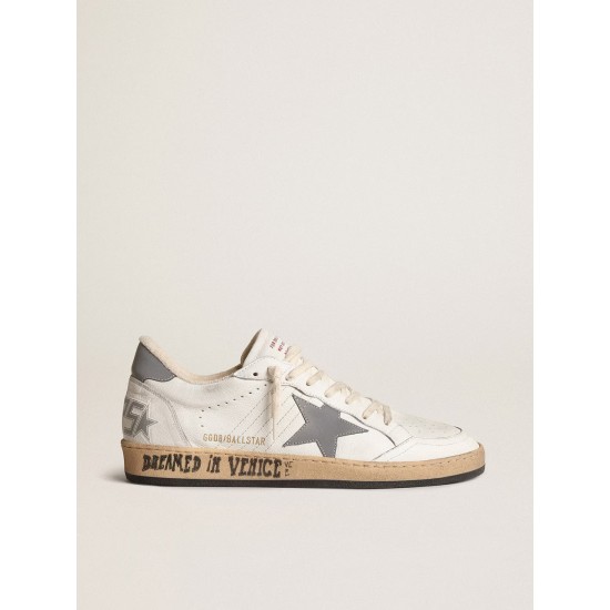 Ball Star in nappa with gray reflective nylon star and heel tab Ball Star in nappa with gray reflective nylon star and heel tab