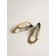 Ball Star LTD with platinum leather star and green leather heel tab Ball Star LTD with platinum leather star and green leather heel tab