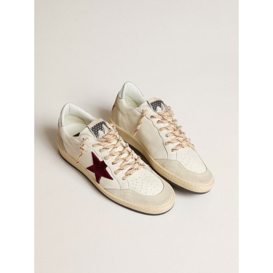Men’s Ball Star Mountain LTD in leather with burgundy velvet star Men’s Ball Star Mountain LTD in leather with burgundy velvet star