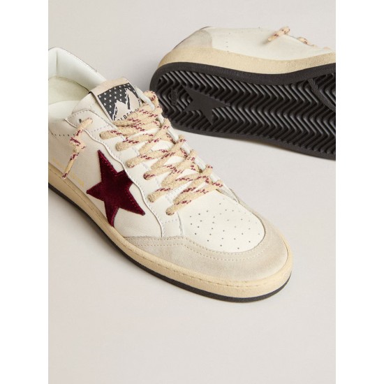 Men’s Ball Star Mountain LTD in leather with burgundy velvet star Men’s Ball Star Mountain LTD in leather with burgundy velvet star