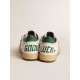 Men's Ball Star Wishes in white nappa leather with green leather star and heel tab Men's Ball Star Wishes in white nappa leather with green leather star and heel tab