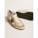 Men's Ball Star LTD in nappa with green star and dove-gray suede inserts Men's Ball Star LTD in nappa with green star and dove-gray suede inserts