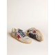 Ball Star in metallic suede with suede star and leather heel tab Ball Star in metallic suede with suede star and leather heel tab