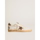 Men's Ball Star in white nubuck leather with brown suede star and heel tab Men's Ball Star in white nubuck leather with brown suede star and heel tab