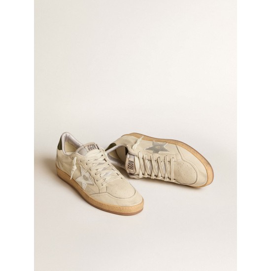 Ball Star with silver leather star and green leather heel tab Ball Star with silver leather star and green leather heel tab