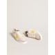 Ball Star LTD in white mesh with yellow leather star and heel tab Ball Star LTD in white mesh with yellow leather star and heel tab