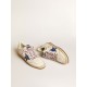 Men's Ball Star in nappa leather with blue suede star and platinum leather heel tab Men's Ball Star in nappa leather with blue suede star and platinum leather heel tab