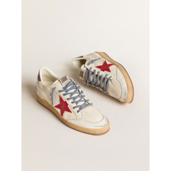 Ball Star LTD with red star and lizard-print leather heel tab Ball Star LTD with red star and lizard-print leather heel tab