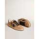 Ball Star in beige leather with blue patent leather star and heel tab Ball Star in beige leather with blue patent leather star and heel tab