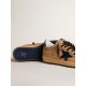 Ball Star in beige leather with blue patent leather star and heel tab Ball Star in beige leather with blue patent leather star and heel tab