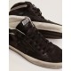 Men's Mid Star in nubuck with black leather star and silver flash Men's Mid Star in nubuck with black leather star and silver flash