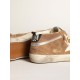 Men's Mid Star in tobacco-colored suede with white leather star Men's Mid Star in tobacco-colored suede with white leather star
